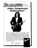 Fender Hellecasters-John-Jorgenson-Stratocaster - Owners Manual